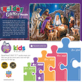 Holiday Glitter - Christ is Born 100 Piece Jigsaw Puzzle