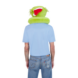 Grinch Santa Hat Hoodie Neck Pillow