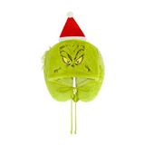 Grinch Santa Hat Hoodie Neck Pillow