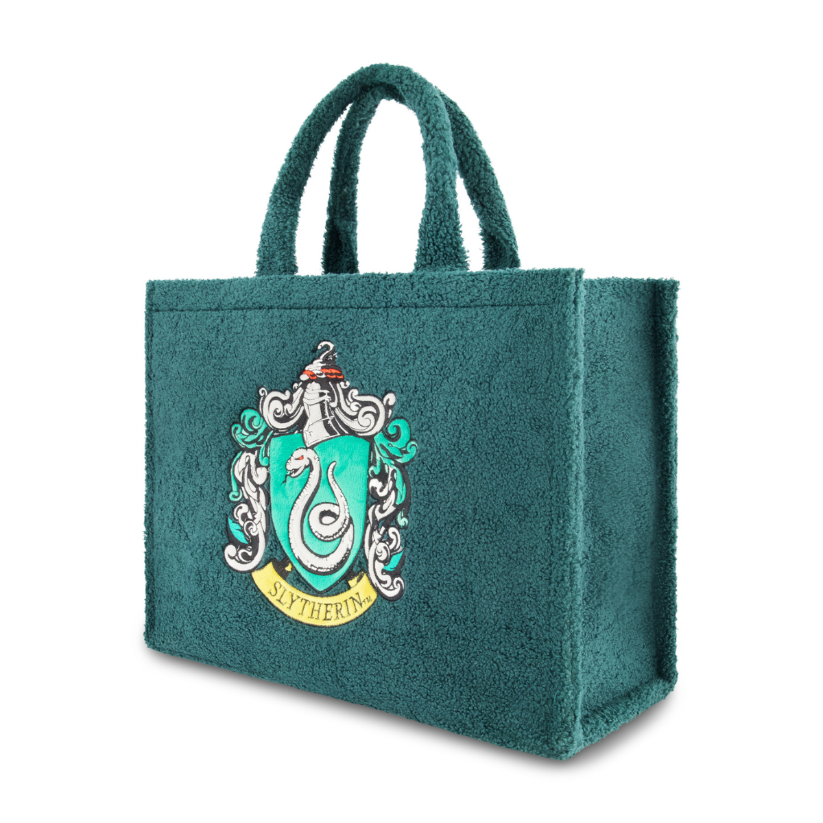 Harry Potter Slytherin Crest Sherpa Tote with Trolley Strap