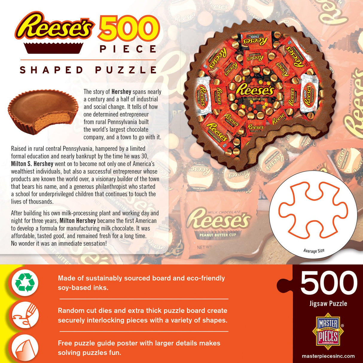 Hershey's Reese's - 500 Piece Shaped Jigsaw Puzzle