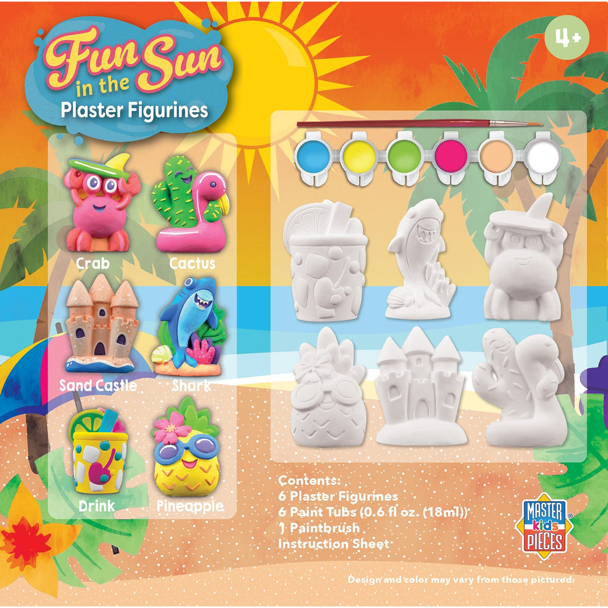 Fun in the Sun - Plaster Figurine Paint Set