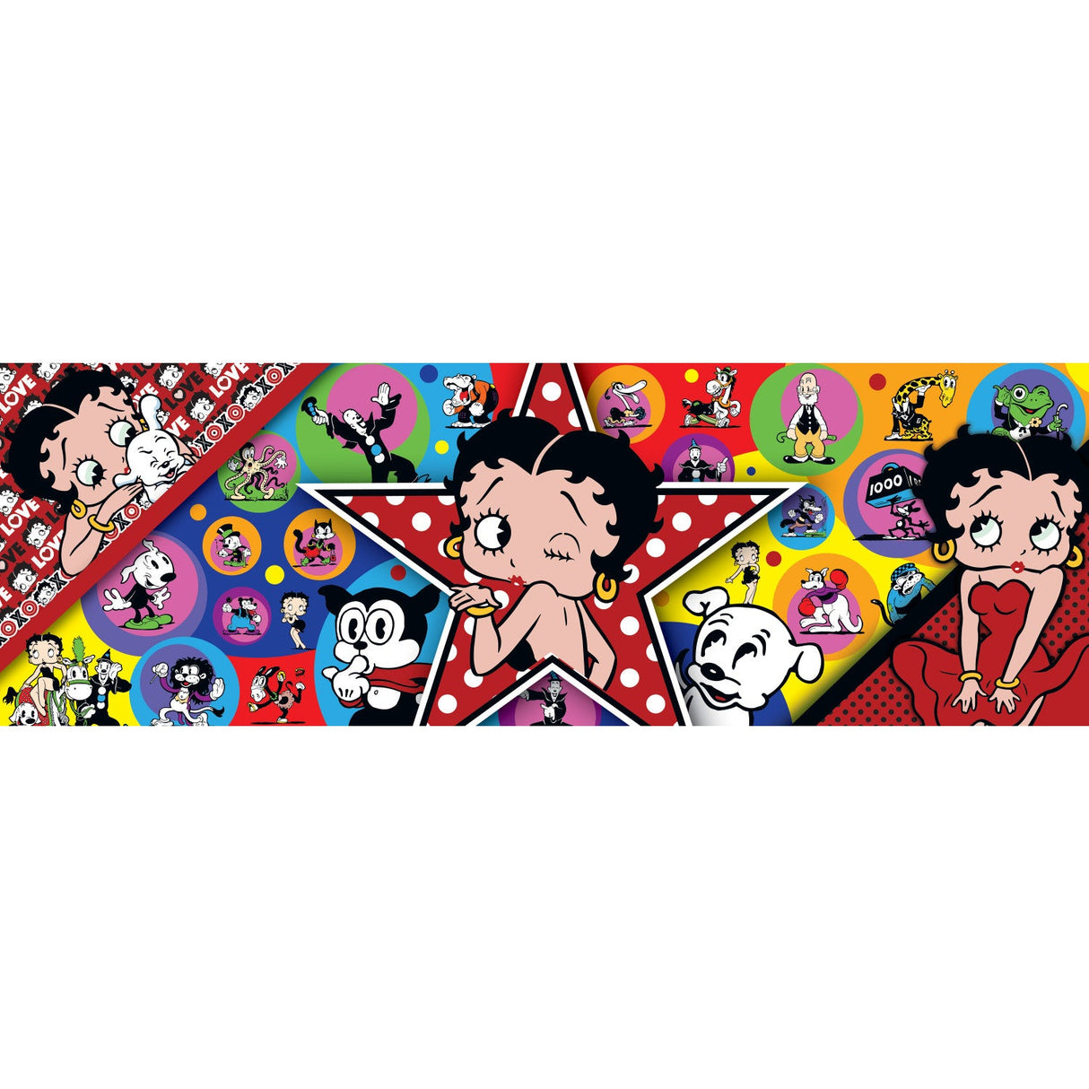 Betty Boop - 1000 Piece Panoramic Jigsaw Puzzle