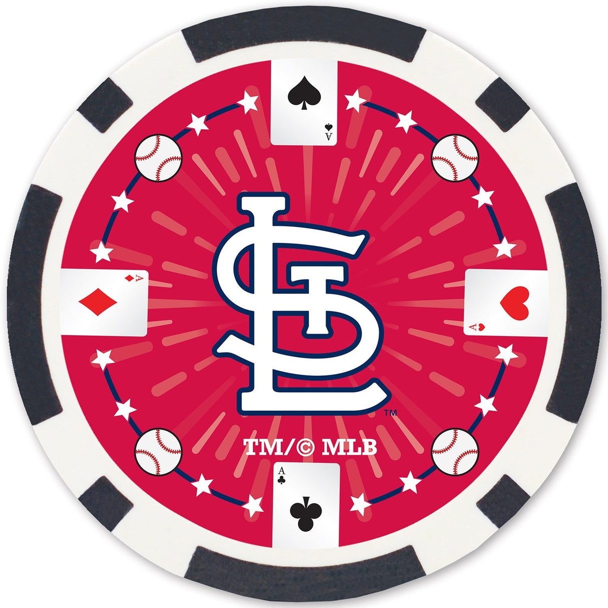 St. Louis Cardinals 100 Piece Poker Chips