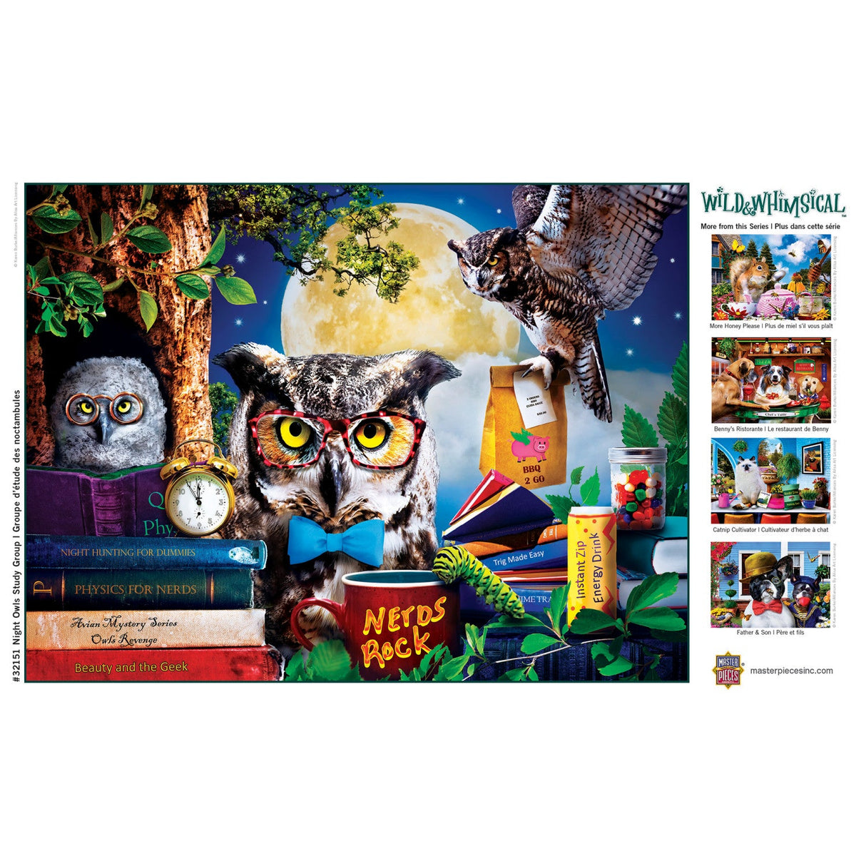 Wild & Whimsical - Night Owls Study Group 300 Piece EZ Grip Jigsaw Puzzle