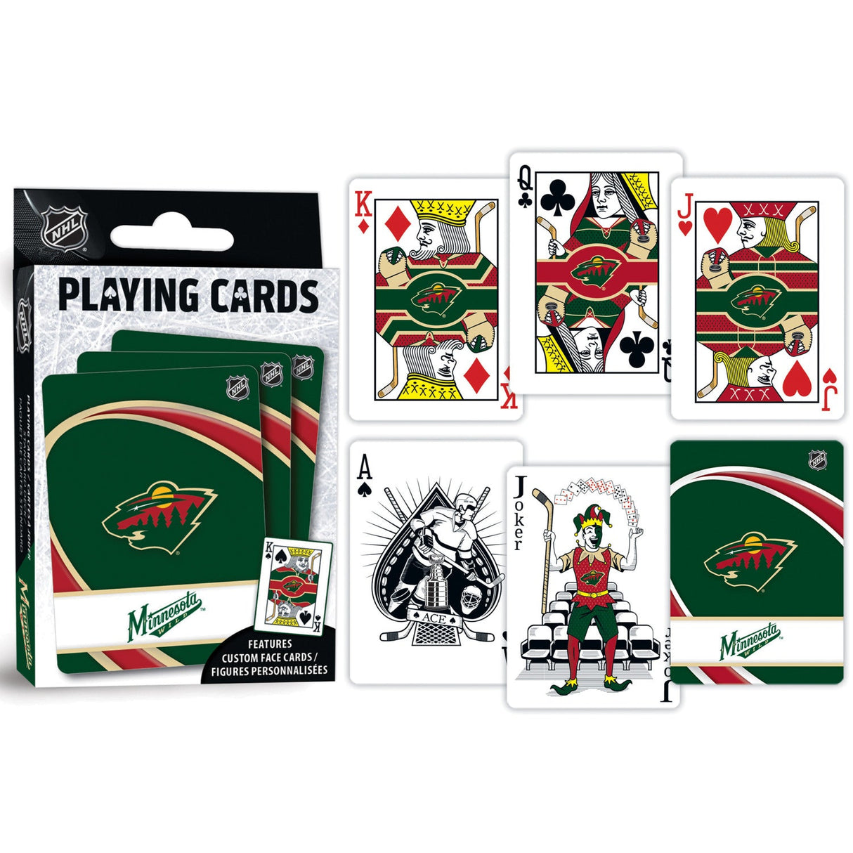 Minnesota Wild Playing Cards - 54 Card Deck