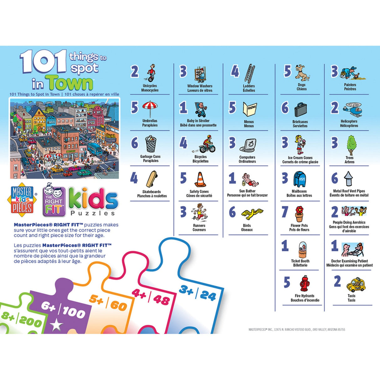 101 Things to Spot in Town - 101 Piece Jigsaw Puzzle