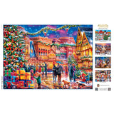 Season's Greetings - Village Square 1000 Piece Jigsaw Puzzle