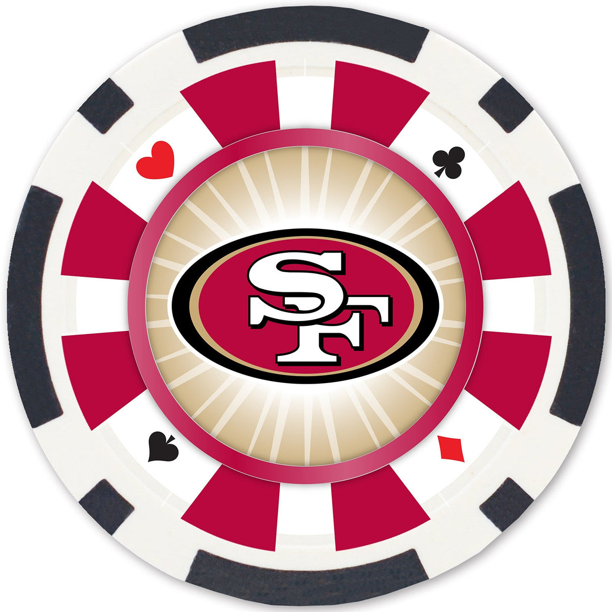 San Francisco 49ers 100 Piece Poker Chips