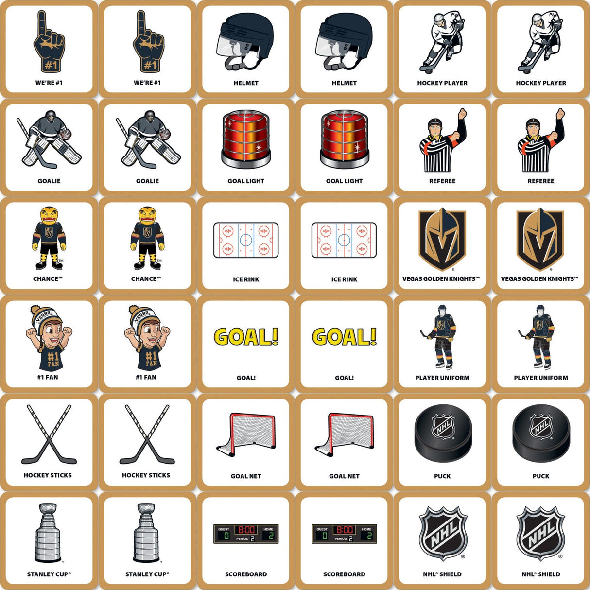 Vegas Golden Knights Matching Game