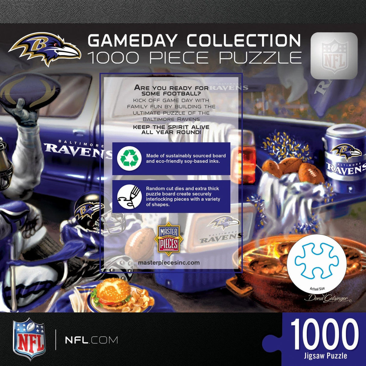 Baltimore Ravens - Gameday 1000 Piece Jigsaw Puzzle