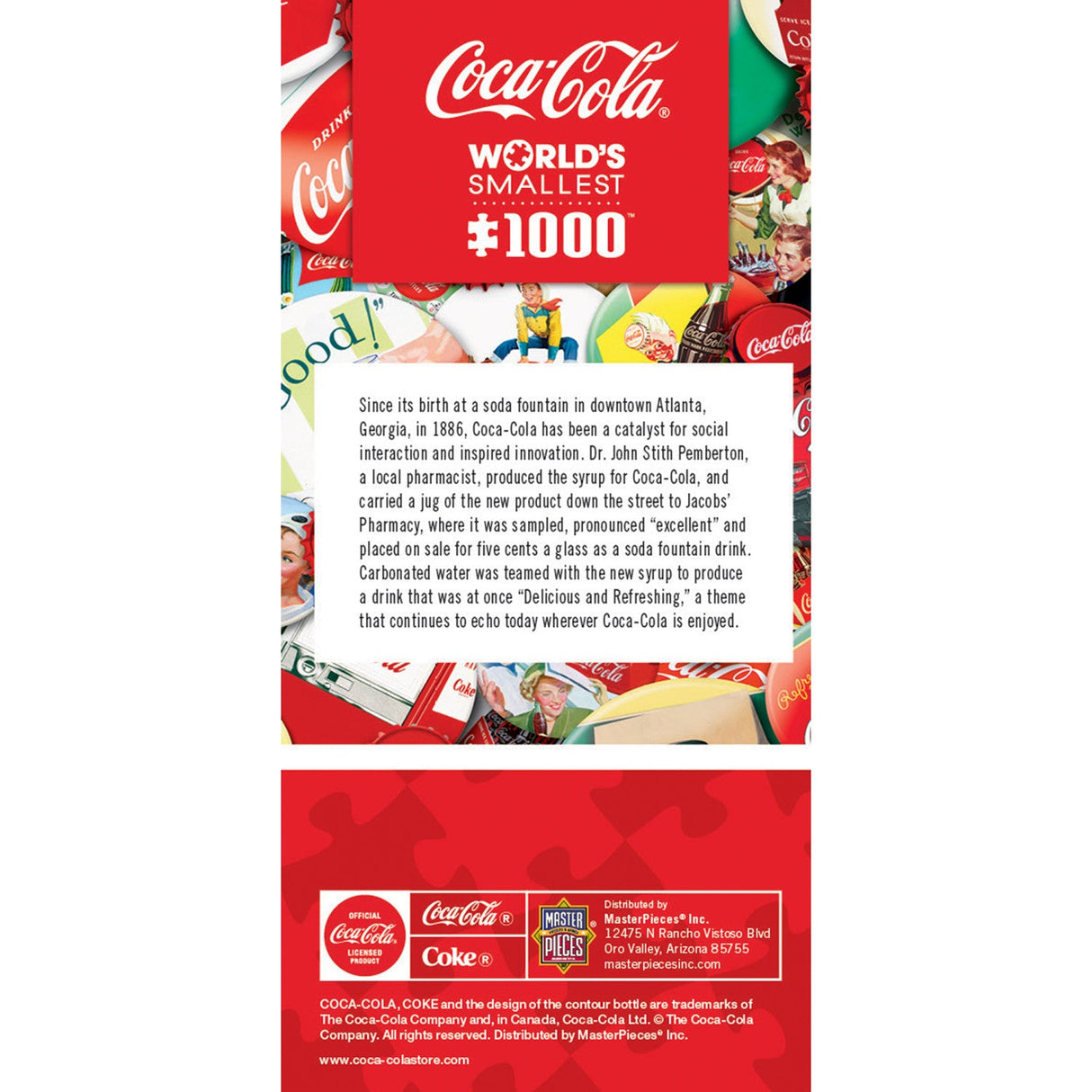 World's Smallest - Coca-Cola Caps 1000 Piece Jigsaw Puzzle