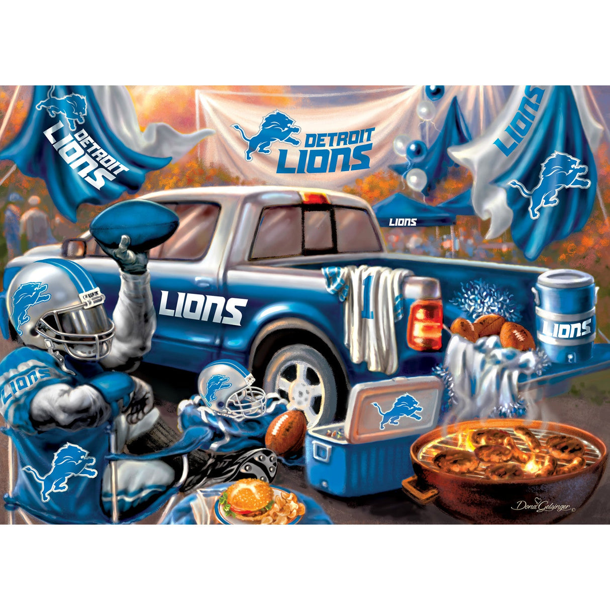 Detroit Lions - Gameday 1000 Piece Jigsaw Puzzle