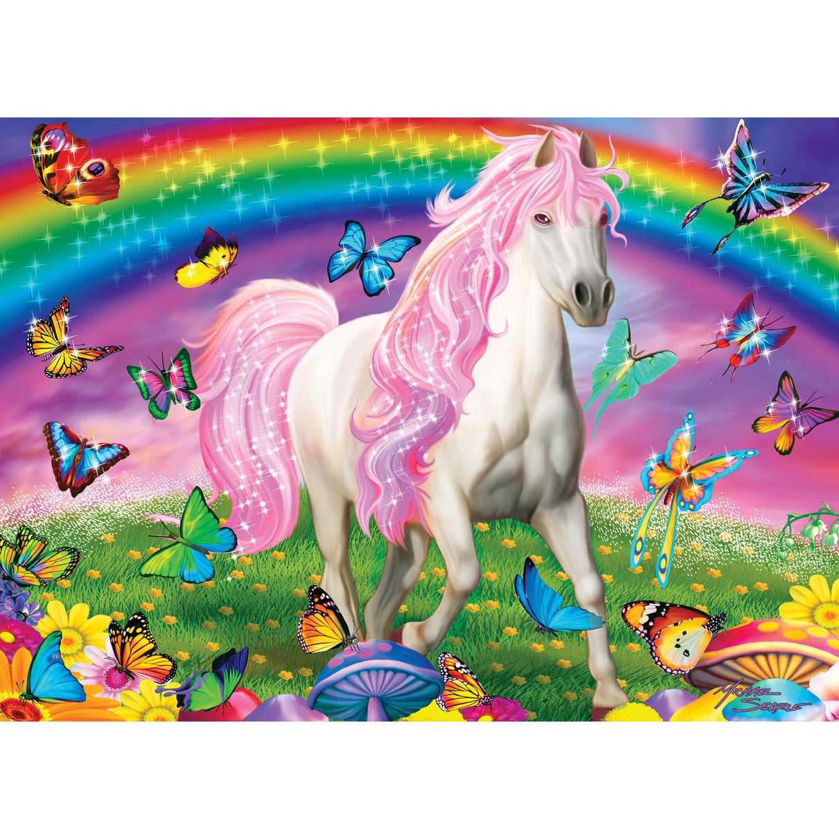 Glow in the Dark - Rainbow World 1000 Piece Jigsaw Puzzle