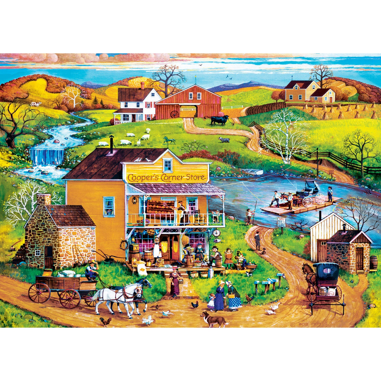 Americana - Cooper's Corner 500 Piece EZ Grip Jigsaw Puzzle