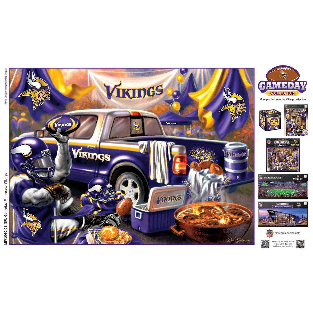 Minnesota Vikings - Gameday 1000 Piece Jigsaw Puzzle