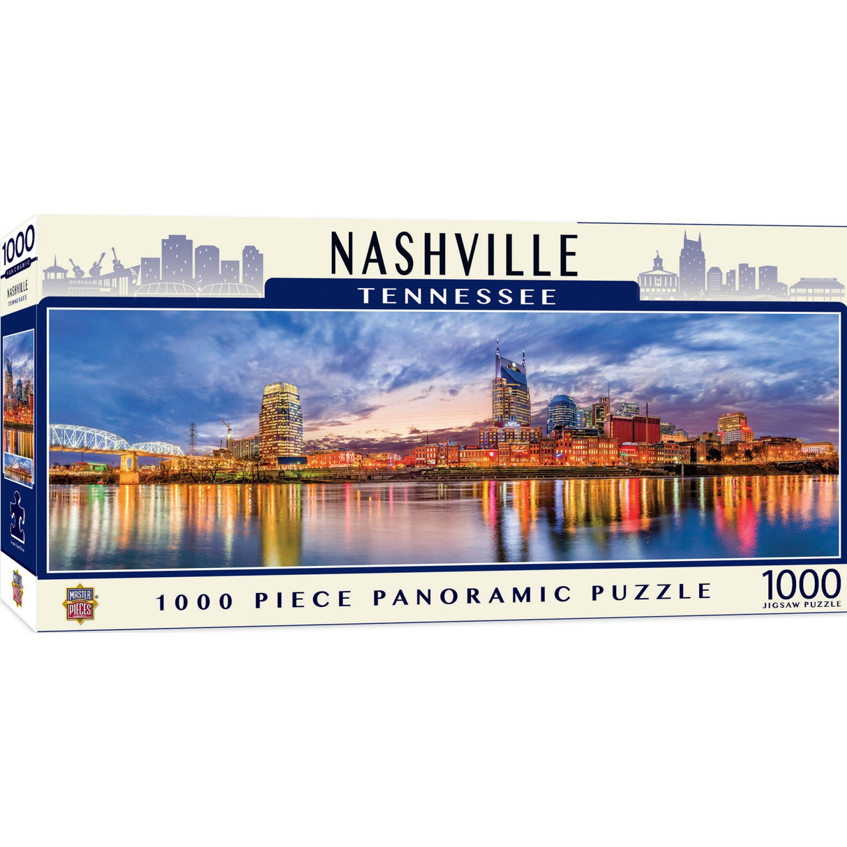 Nashville, Tennessee 1000 Piece Panoramic Jigsaw Puzzle