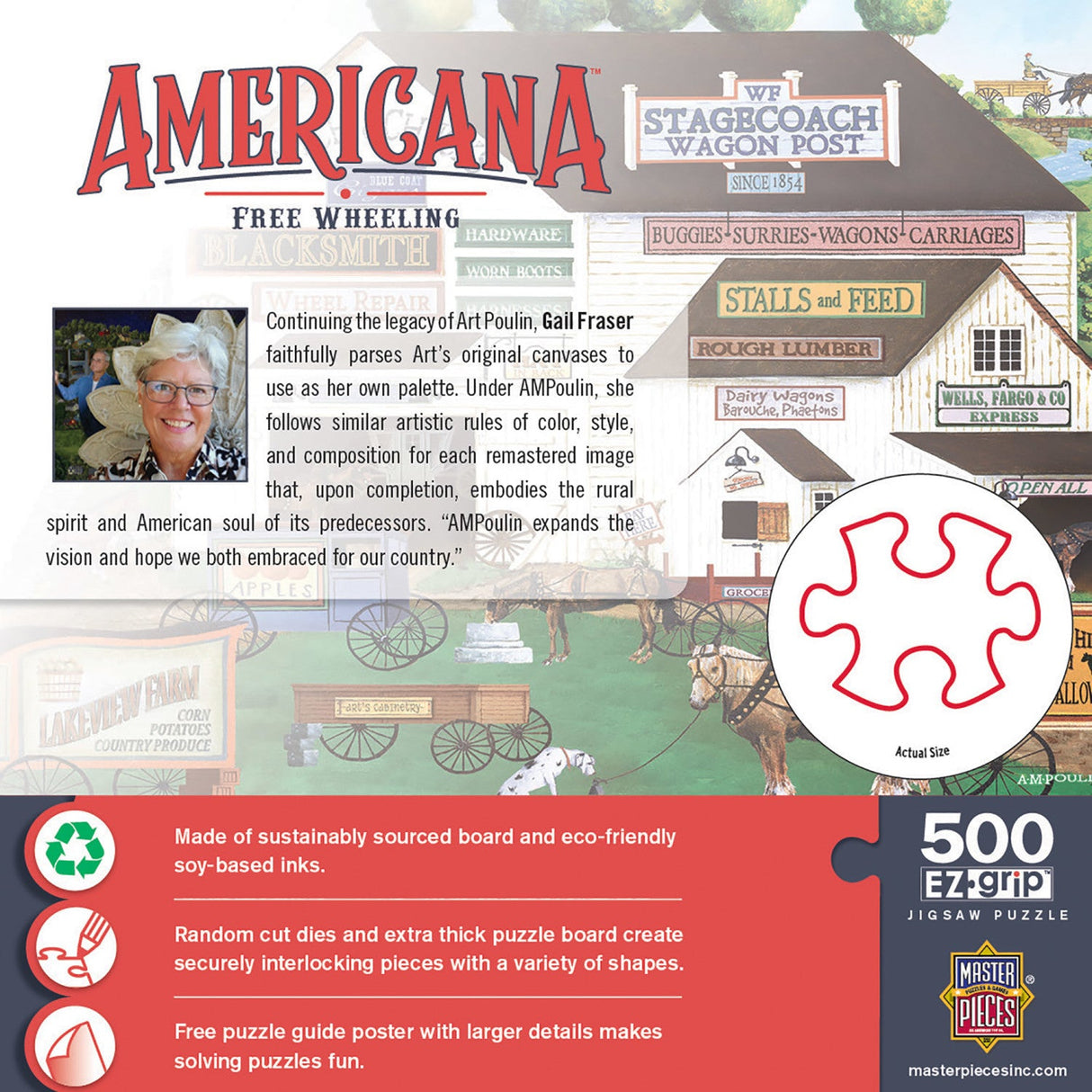 Americana - Free Wheeling 500 Piece EZ Grip Jigsaw Puzzle