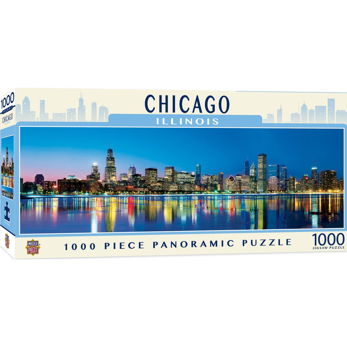 Chicago, Illinois 1000 Piece Panoramic Jigsaw Puzzle