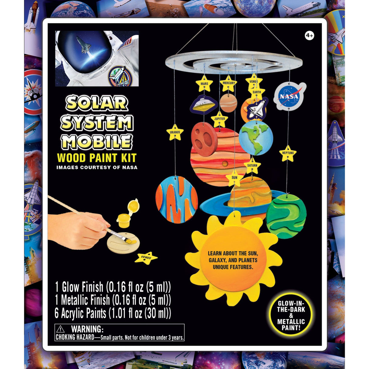 NASA - Solar System Mobile Wood Craft & Paint Kit