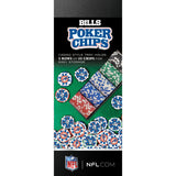 Buffalo Bills 100 Piece Poker Chips