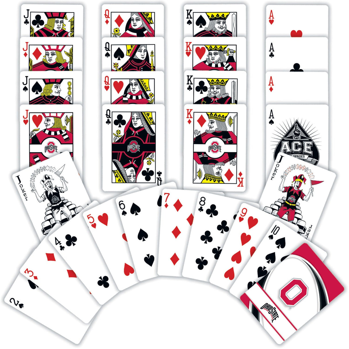 Ohio State Buckeyes Playing Cards - 54 Card Deck