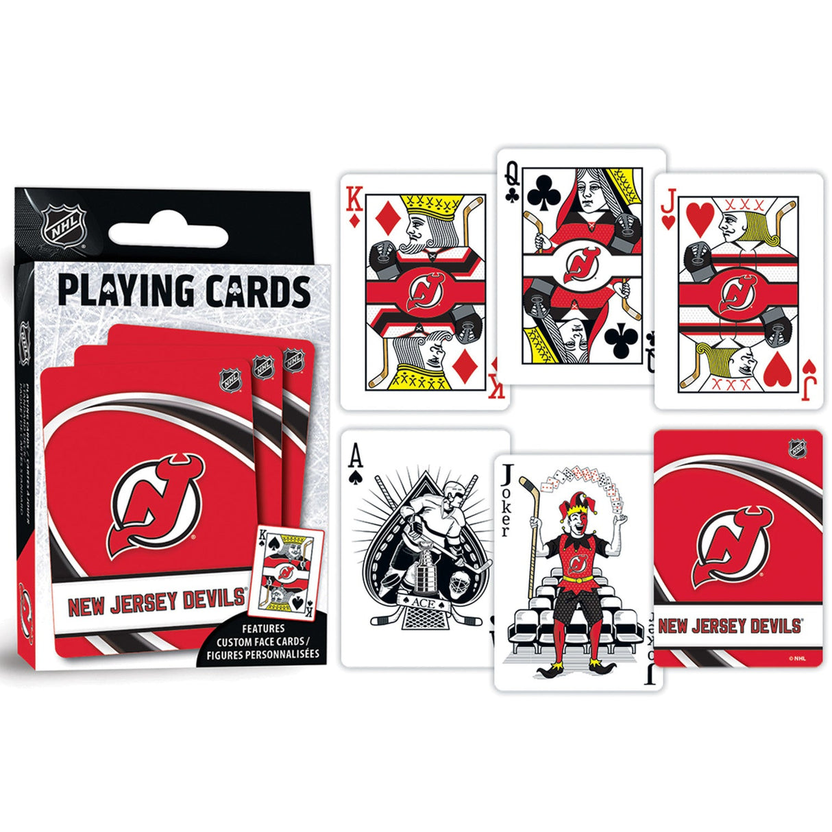 New Jersey Devils Playing Cards - 54 Card Deck