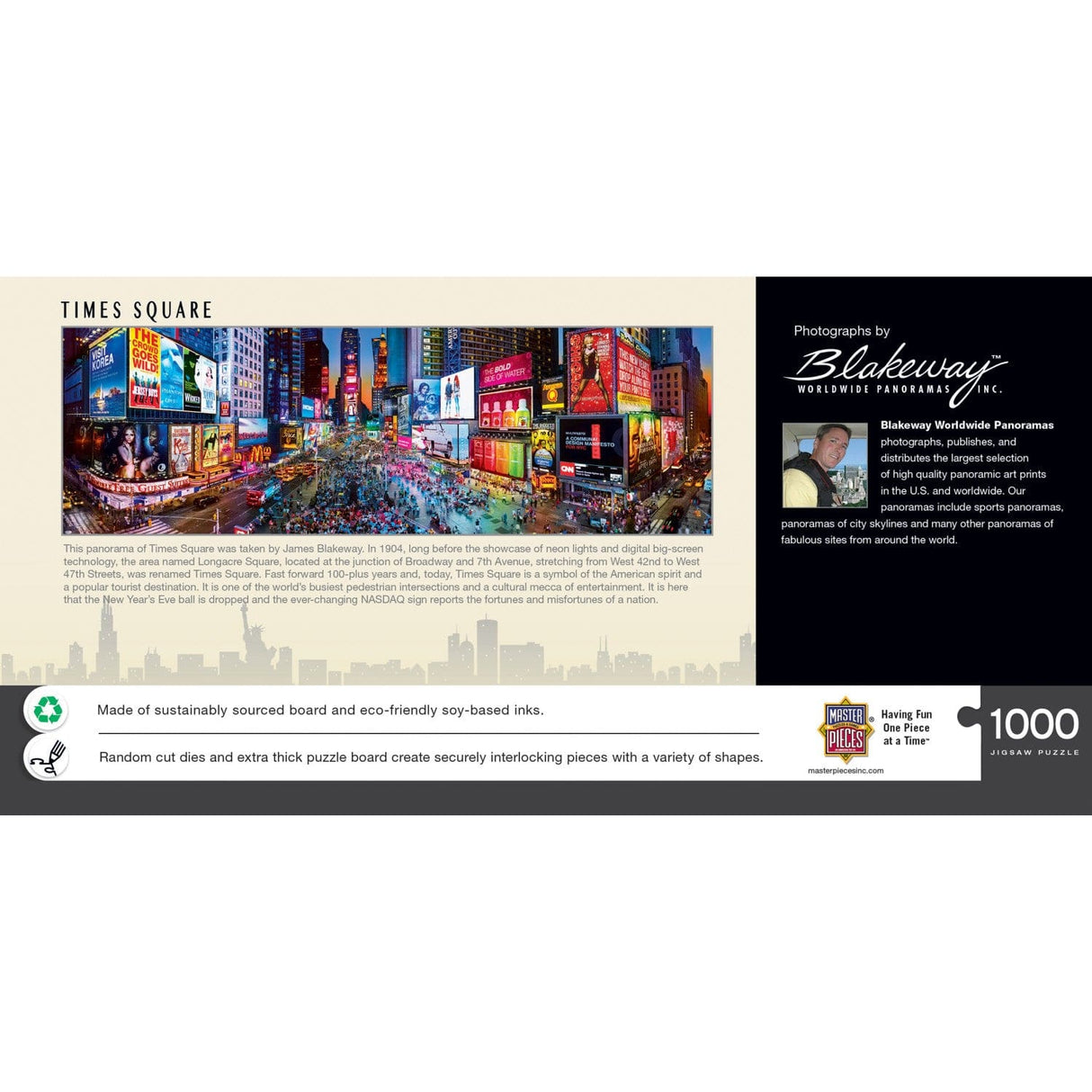 Times Square, New York 1000 Piece Panoramic Jigsaw Puzzle