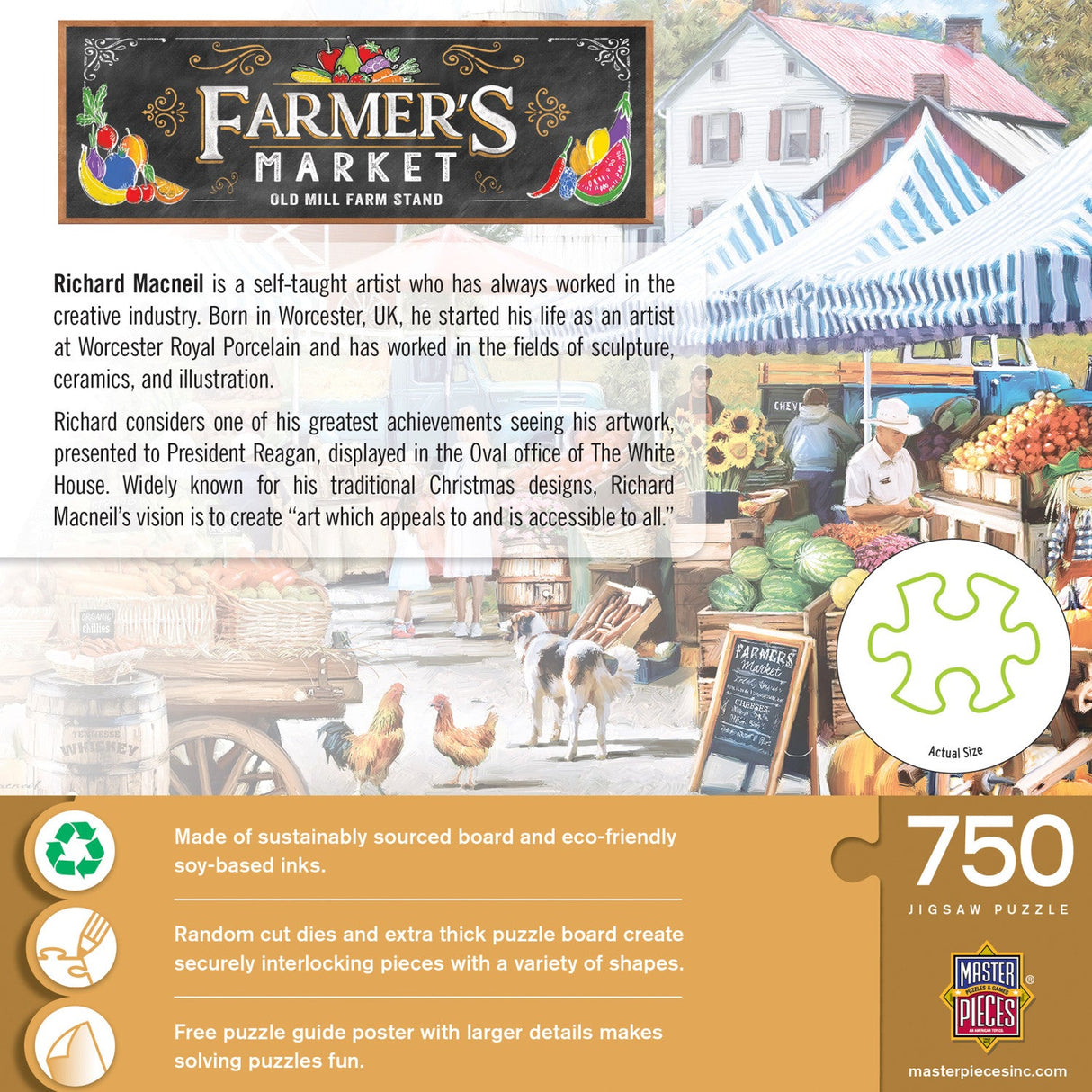 Farmer's Market - Old Mill Farm Stand 750 Piece Jigsaw Puzzle