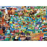 USA Map of the National Parks - 100 Piece Jigsaw Puzzle