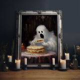 YUM! Ghost Chompin' On A Cake, It's His Birthday! Halloween Decor