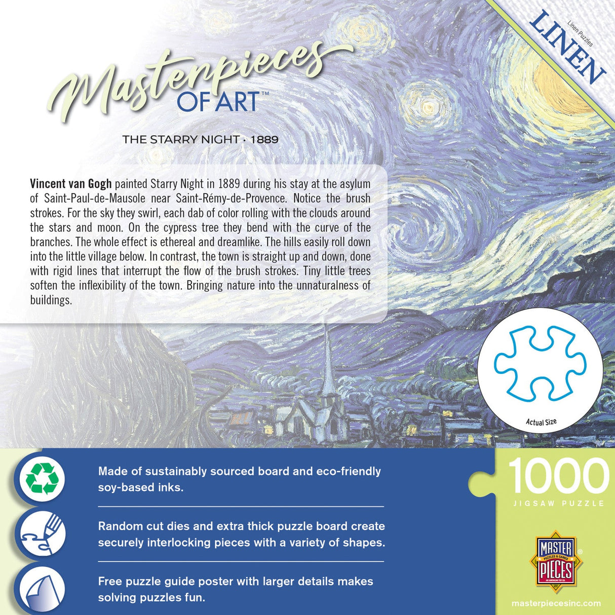 MasterPieces of Art - The Starry Night 1000 Piece Jigsaw Puzzle