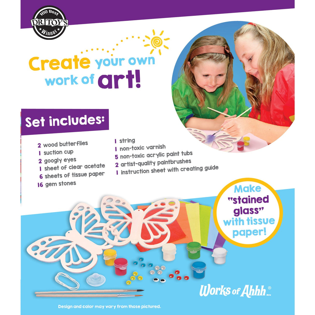 Suncatcher Wood Craft & Paint Kit