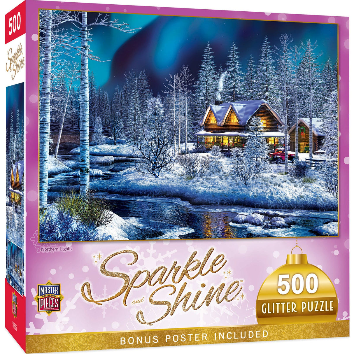 Sparkle & Shine - Northern Lights 500 Piece Glitter Jigsaw Puzzle