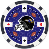 Baltimore Ravens 100 Piece Poker Chips