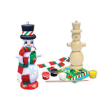 Nutcracker Snowman Ornament Wood Paint Kit