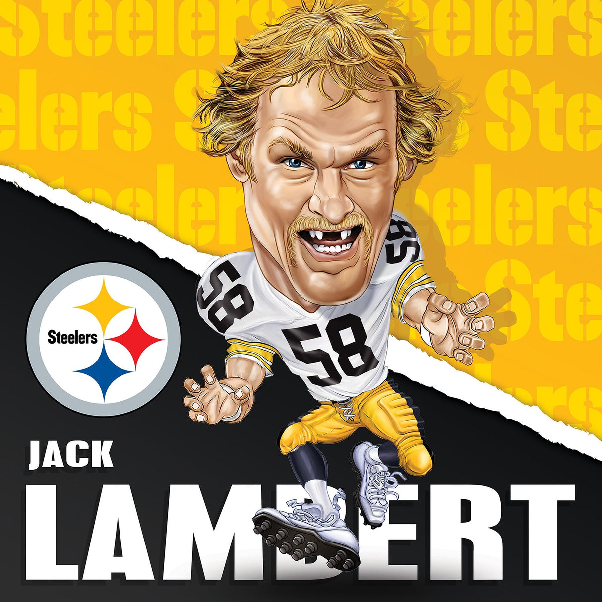 Pittsburgh Steelers All-Time Greats - Jack Lambert 300 Piece Jigsaw Puzzle