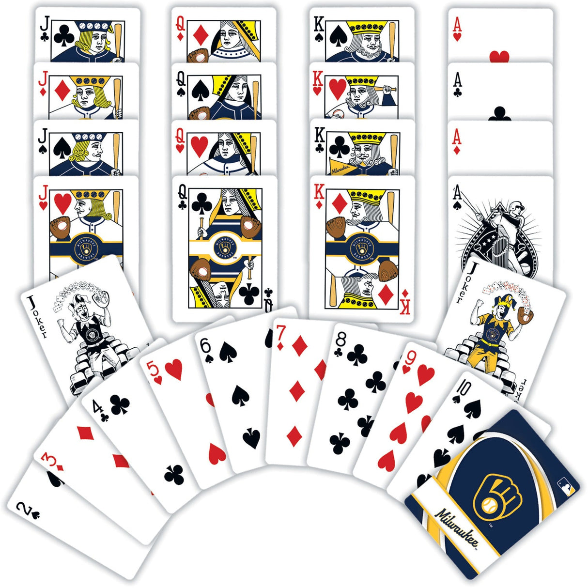 Milwaukee Brewers Playing Cards - 54 Card Deck