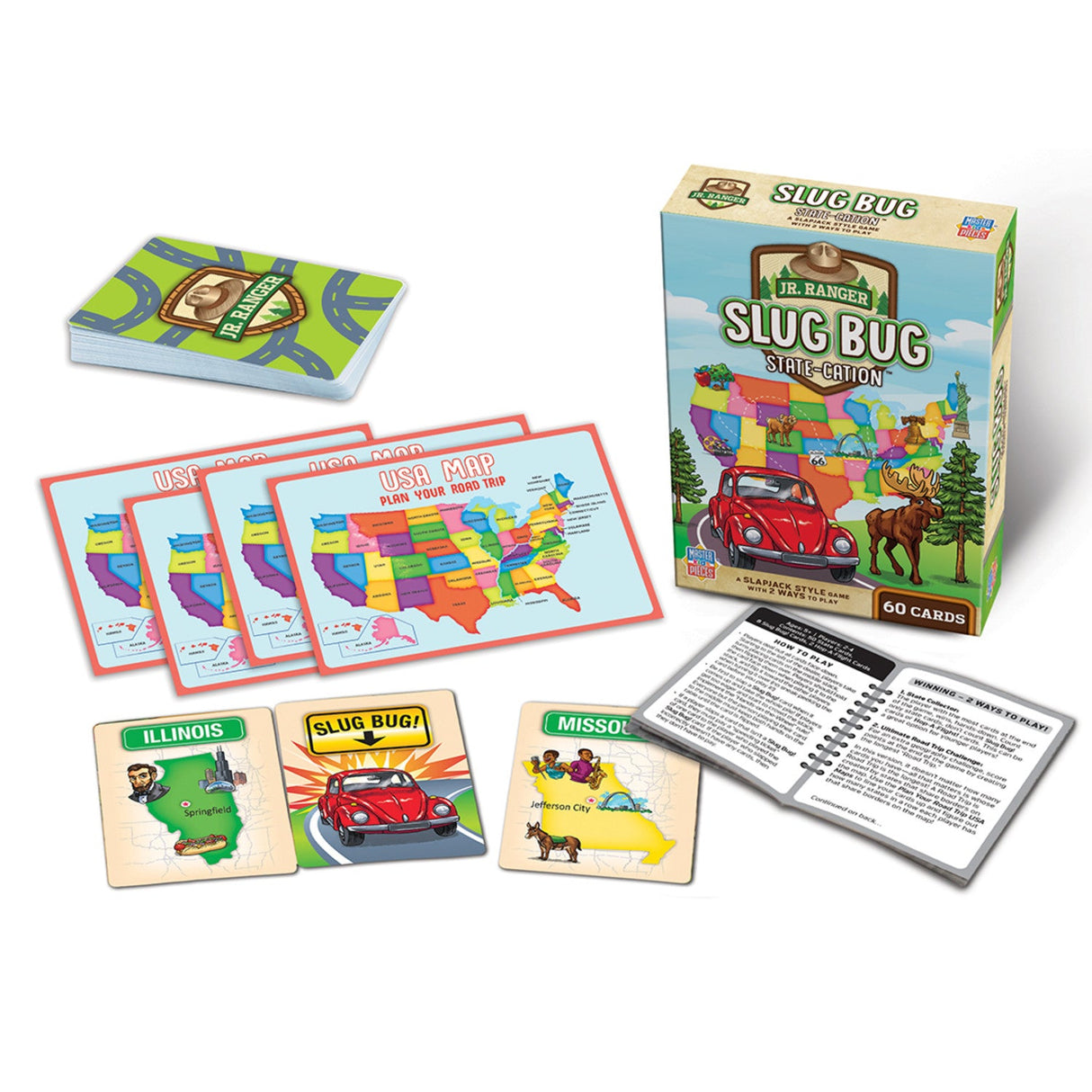 Jr. Ranger Slug Bug State-cation Card Game