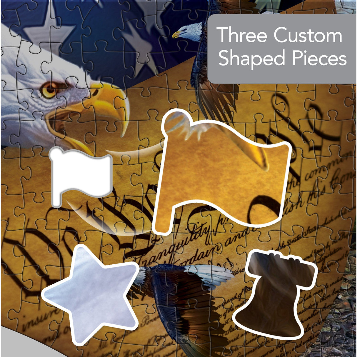 Contours - Majestic Flight 1000 Piece Shaped Jigsaw Puzzle