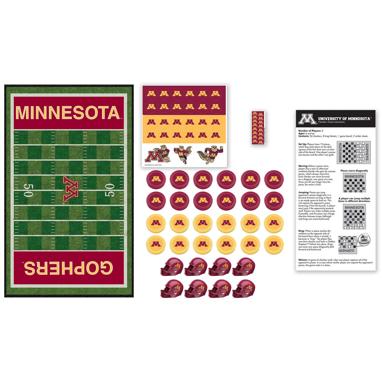 Minnesota Golden Gophers Checkers