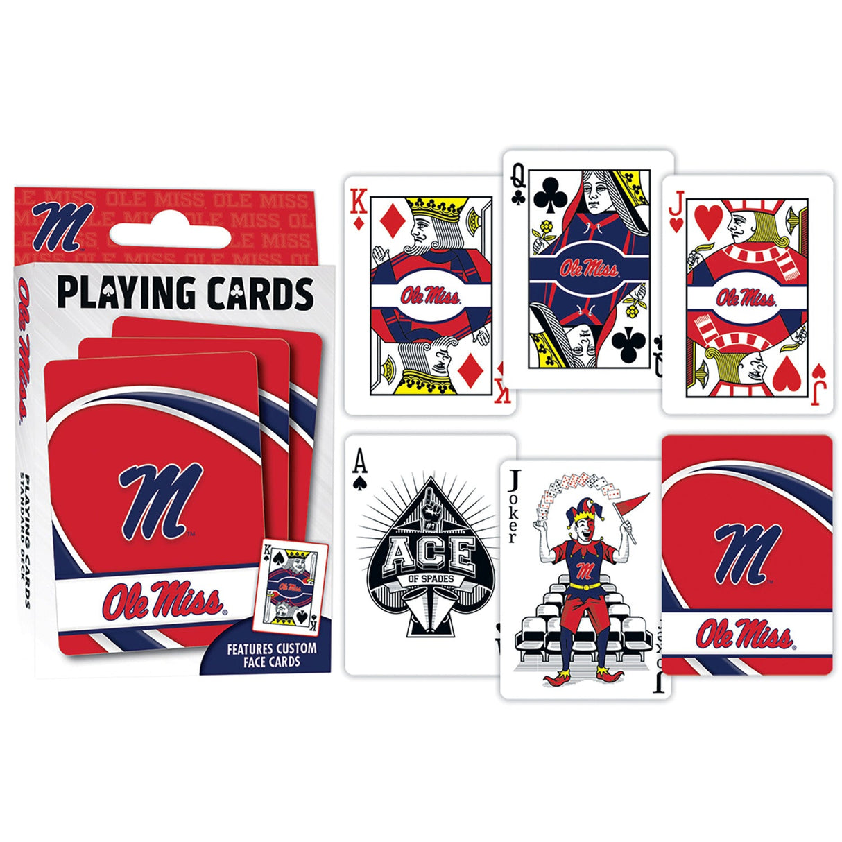 Ole Miss Rebels Playing Cards - 54 Card Deck