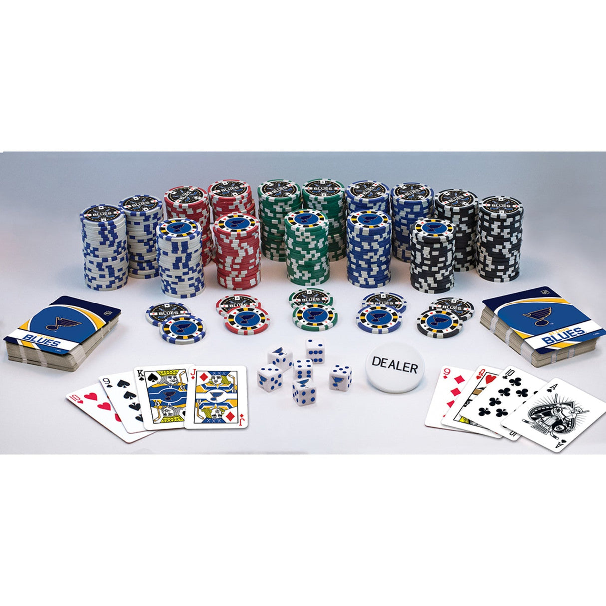 St. Louis Blues 300 Piece Poker Set