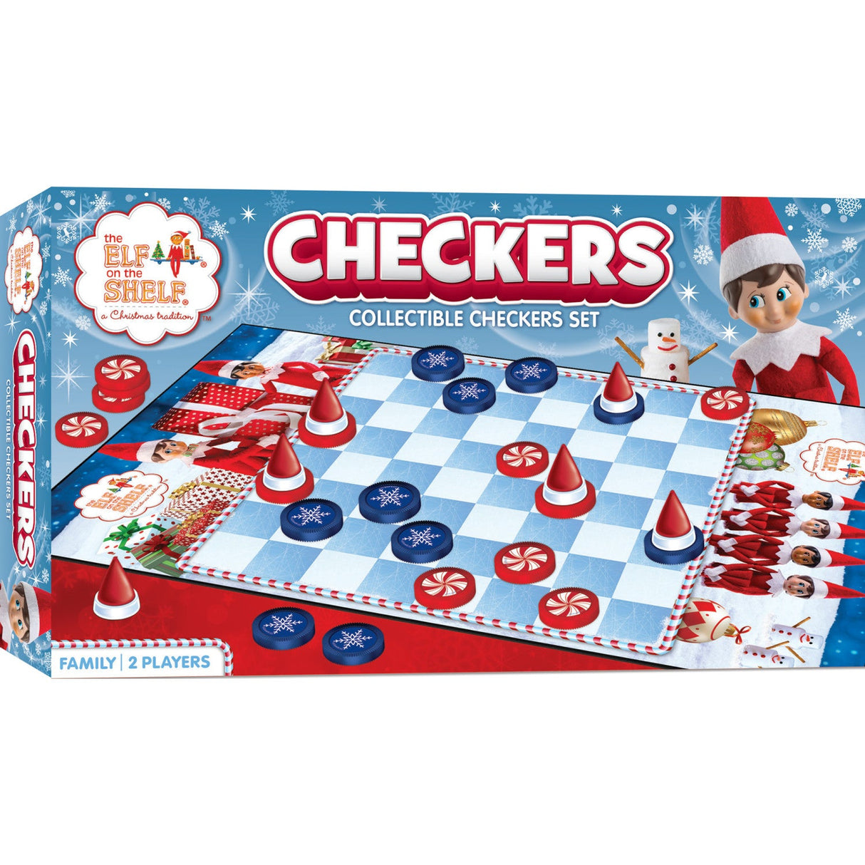 Elf on the Shelf Checkers Board Game