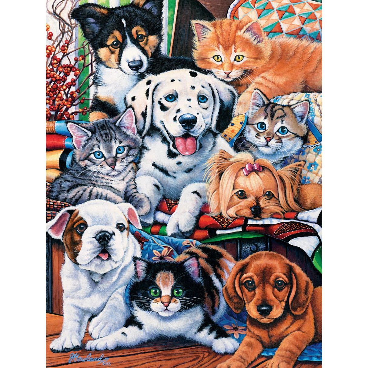 Playful Paws - Hide and Seek 300 Piece EZ Grip Jigsaw Puzzle