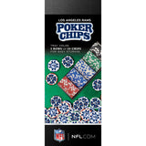 Los Angeles Rams 100 Piece Poker Chips