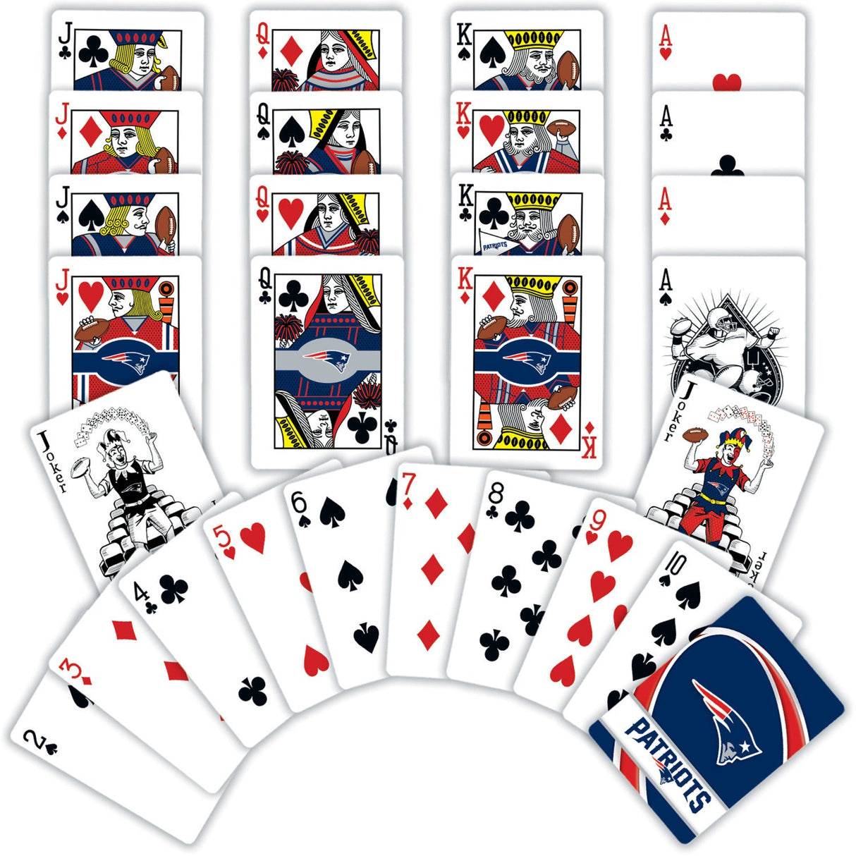 New England Patriots Playing Cards - 54 Card Deck