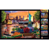 Colorscapes - Lady Liberty Skyline 1000 Piece Jigsaw Puzzle