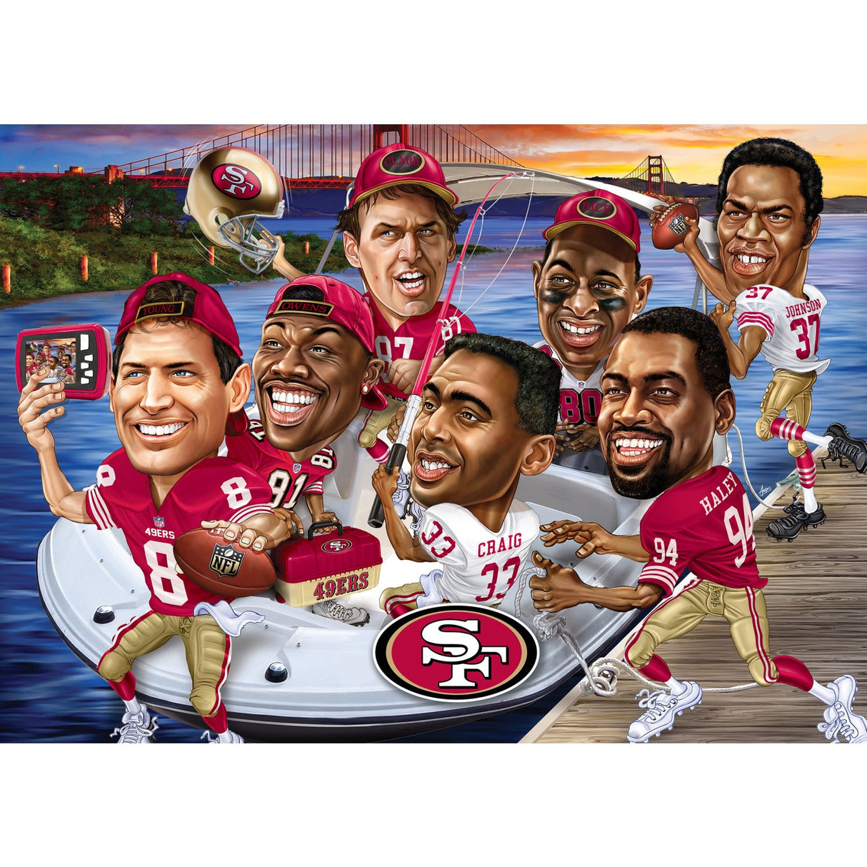 San Francisco 49ers - All Time Greats 500 Piece Jigsaw Puzzle