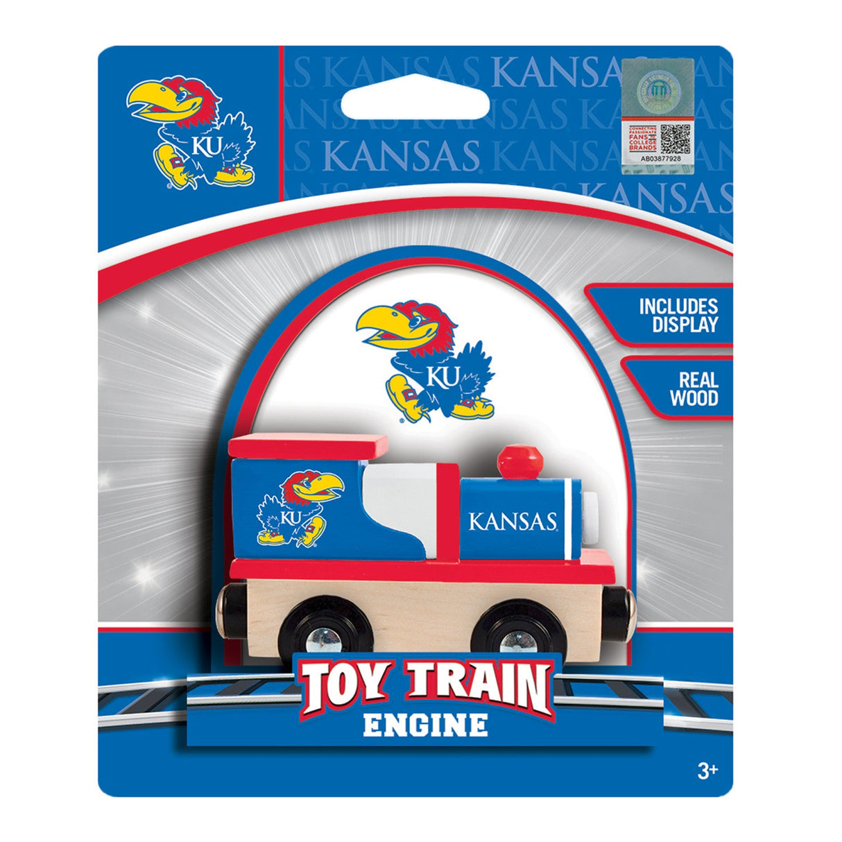 Kansas Jayhawks Toy Train Engine